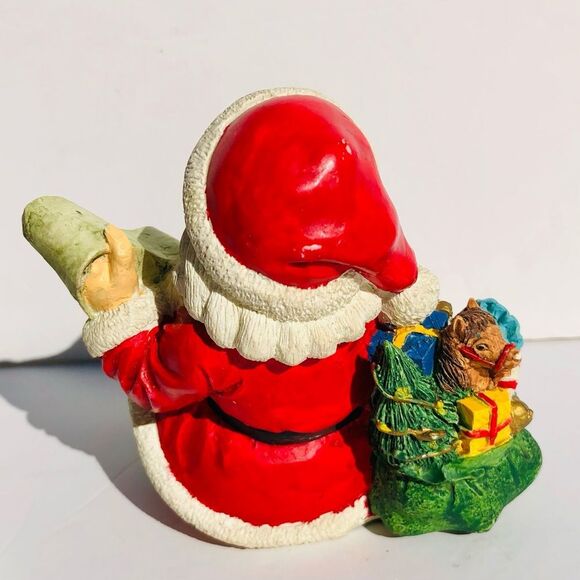 SANTA STOCKING HOLDER CHRISTMAS 5" TALL X5" X 3.5" DECOR HOLIDAY FIGURINE - Picture 12 of 12